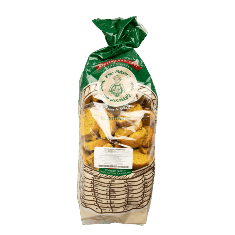 Ντακάκι Λαδιού Τύπου Κυθήρων Ολικής Αλέσεως από την Κρήτη 1500gr